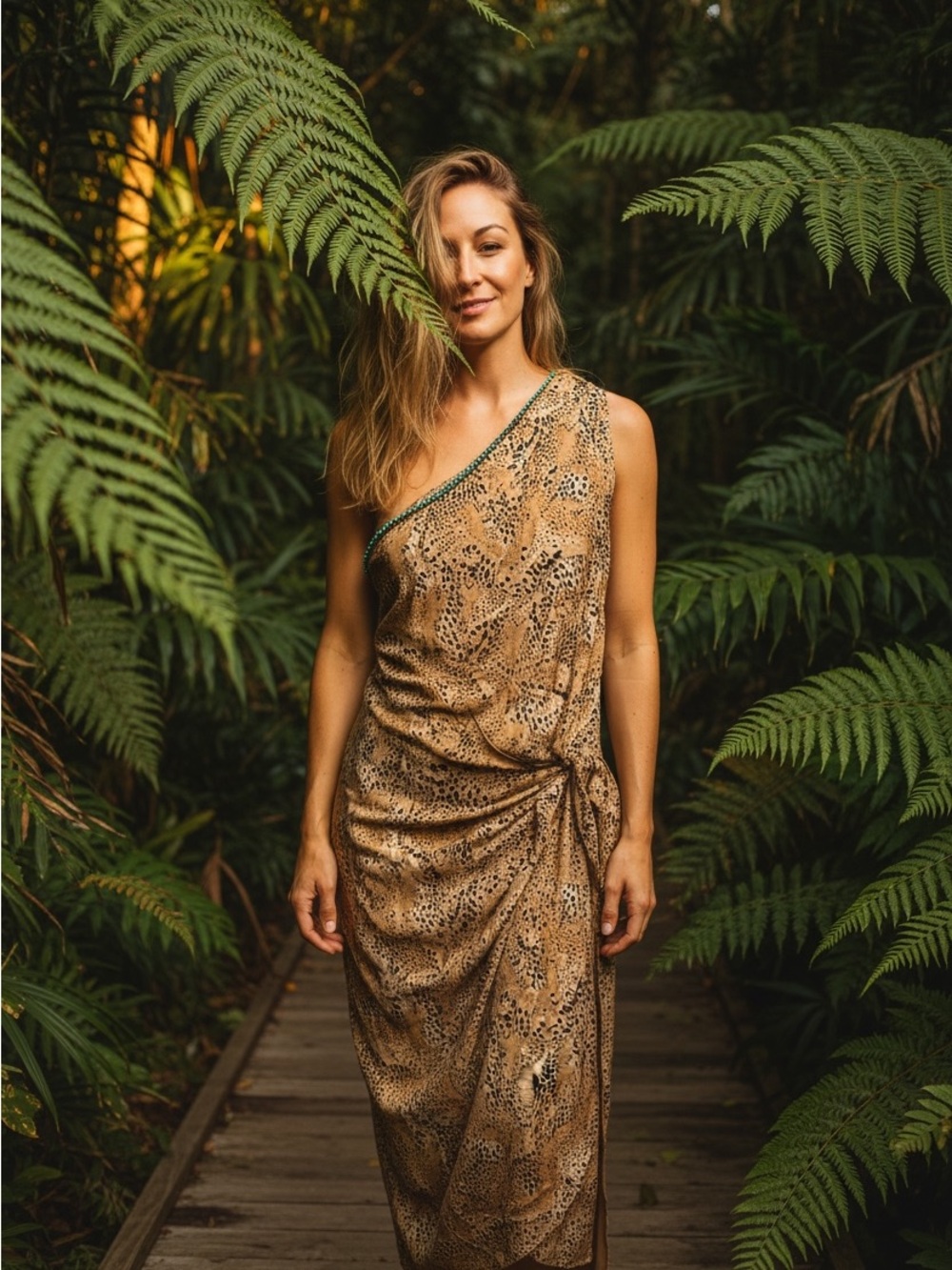 AGUA BENDITA JUNO JAMBO DRESS. SIZE L